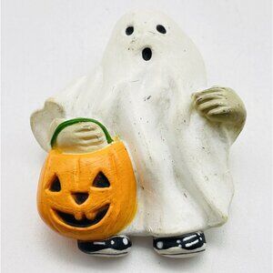 Ghost Pin Signed FUN WORLD Jack O Lantern Trick or Treat Costume Halloween